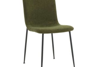 Καρέκλα Gratify Μπουκλέ 093-000016 44x58x81cm Olive-Black