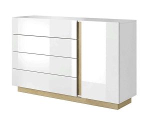 Μπουφές Arco 4s 138,2×90,5x40cm Natural-White