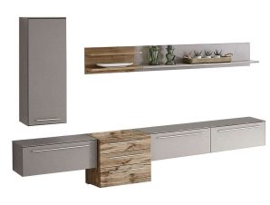 Σύνθεση Τοίχου Binz-1 Binz_36_ec 330x206x43-37cm Grey-Natural