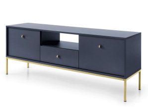 Έπιπλο Τηλεόρασης Mono P_MNB_TV_G 153,4×56,2x39cm Blue-Gold