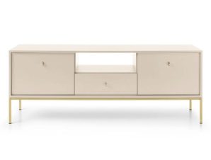 Έπιπλο Τηλεόρασης Mono P_MNBz_TV_G 153x56x39cm Beige-Gold