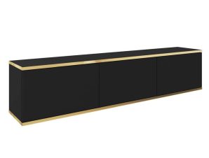 Έπιπλο Τηλεόρασης Κρεμαστό Oro P_ORO_BTVc 175x30x32cm Anthracite-Gold