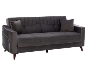 Καναπές – Κρεβάτι Portman Τριθέσιος HM3247.01 210x80x87cm Grey