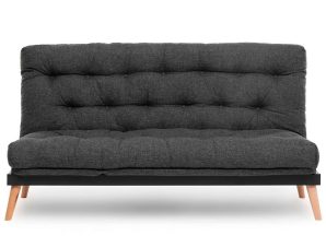 Καναπές – Κρεβάτι Τριθέσιος Saki 859FTN2848 185x82x92cm Dark Grey