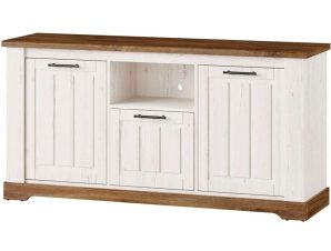 Έπιπλο Τηλεόρασης Gaston Plus 16631609 163x45x75cm Natural-White