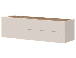 Έπιπλο Τηλεόρασης Επιτοίχιο Spike 148x47x37cm Natural-Beige