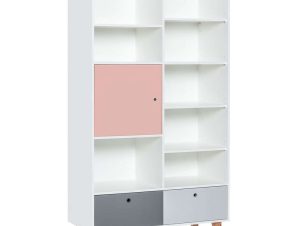 Βιβλιοθήκη Παιδική Concept Plus 161440349 105x45x201,3cm Multi-Pink