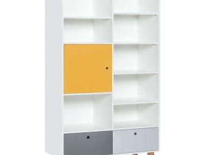 Βιβλιοθήκη Παιδική Concept Plus 16801759 105x45x201,3cm Multi-Yellow