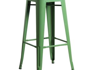 Σκαμπό Μπάρ Relix Green Ε5190,3 43X43Χ76 cm