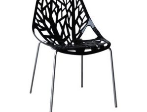 Καρέκλα Linea Black ΕΜ120,2W 54x51x81cm Σετ 6τμχ