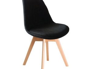 Καρέκλα Martin Black ΕΜ136,24F 49x57x82cm Σετ 4τμχ