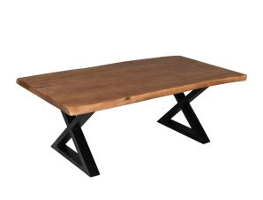 Liberta – Maison MINGLE Coffee Table Καρυδί/Μαύρο 115x60x42cm 04-1056