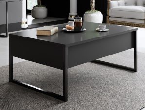 Τραπέζι Σαλονιού (90x60x40) A-G Luxe 618BLY1124 Anthracite Black